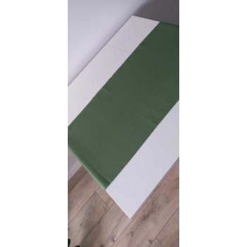 Bieżniki  z tkaniny plamoodpornej   rozmiar 40 cm x160 cm - 2 sztuki - kolor zielony